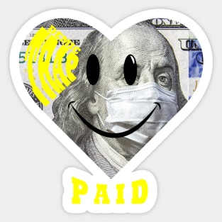 Trapdemic MoneyHeart Sticker